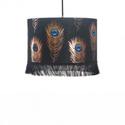 Papillon Living Lampshades Peacock Feathers Pendant 55cm X 30cm