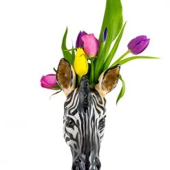 Papillon Living Vases & Pots Ceramic Zebra Wall Vase