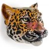Papillon Living Ceramic Leopard Head Wall Vase Vases & Pots