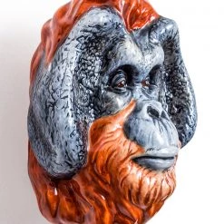 Papillon Living Ceramic Orangutan Wall Vase Vases & Pots