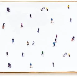 Papillon Living Trays Gray Malin Skiing Trinket Tray