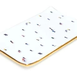 Papillon Living Trays Gray Malin Skiing Trinket Tray