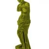 Papillon Living Bright Green Flock Venus De Milo Figure TMF20 Sculpture