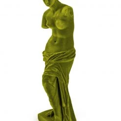 Papillon Living Bright Green Flock Venus De Milo Figure TMF20 Sculpture