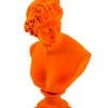 Papillon Living Sculpture Large Flocked Apollo Bust Orange