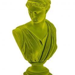 Papillon Living Sculpture Large Flocked Artemis Bust Olive TMF46