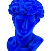Papillon Living Sculpture Flock David Bust Colbalt Blue TMF57