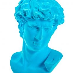 Papillon Living Flock David Bust Teal TMF61 Sculpture