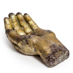 Papillon Living Antique Gold Large Hand Bowl TMP36