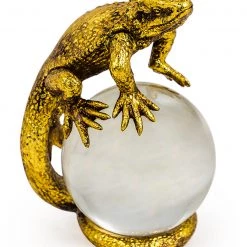 M&R Gold Lizard Crystal Ball TPR16 Eclectic Mix