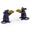 Papillon Living Black Mouse Tea Light Holder Tealight Holders & Candle Holders