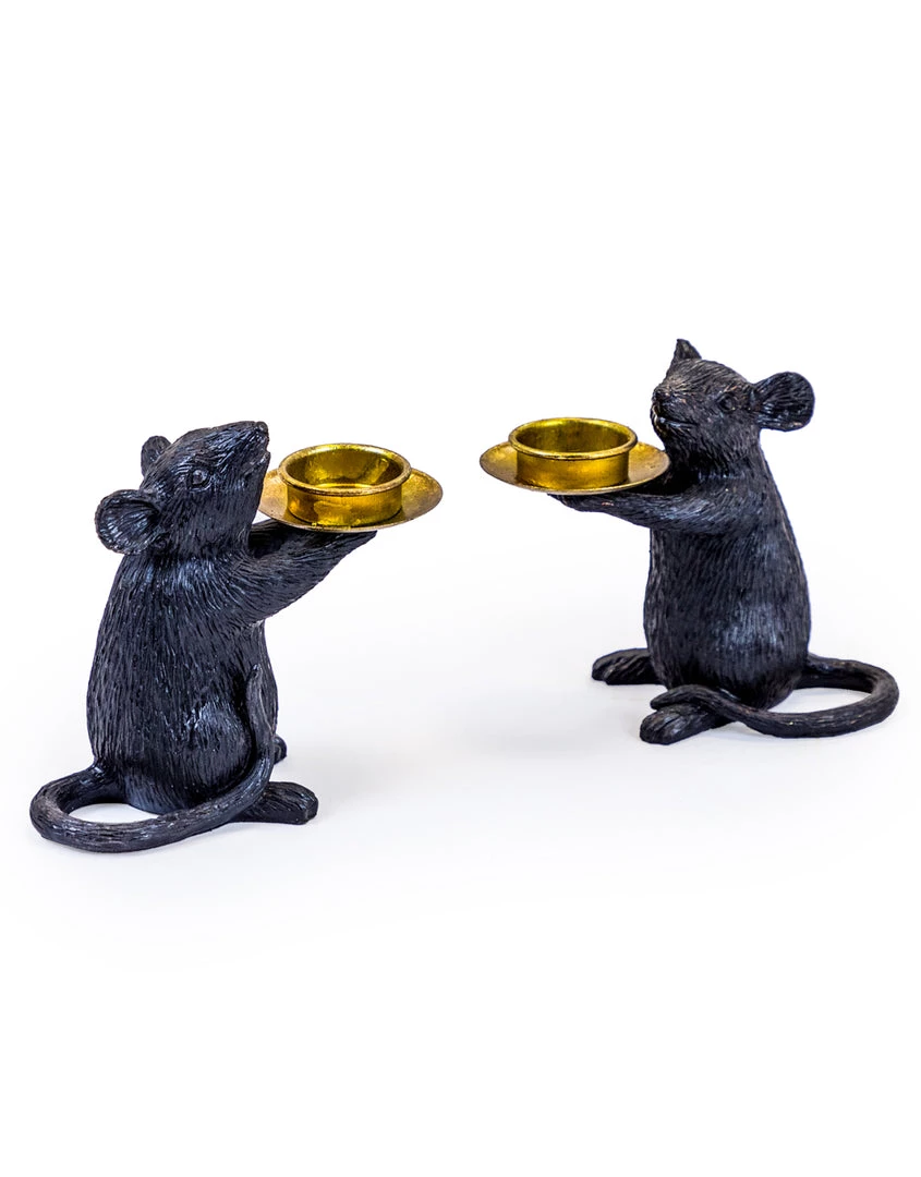 Papillon Living Black Mouse Tea Light Holder Tealight Holders & Candle Holders 1 Papillon Living Black Mouse Tea Light Holder Tealight Holders & Candle Holders