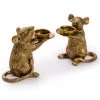 Papillon Living Gold Mouse T-Light Holder Tealight Holders & Candle Holders