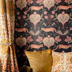 Papillon Living THE VIXEN Anthracite Wallpaper