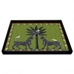Papillon Living Trays Tray Large Green Mosaico (38 X 28cm) 2161