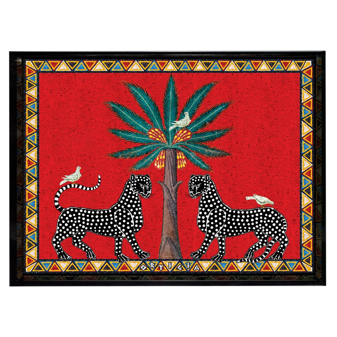 Papillon Living Trays Tray Mosaico Red Small 2029 1 Papillon Living Trays Tray Mosaico Red Small 2029