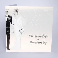 Papillon Living To The Adorable Couple Wedding Greeting Cards & Papillon Gift Cards