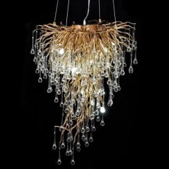 Coach House Tiered Branch Droplet Chandelier