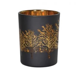 Papillon Living Black & Gold Tree Tealight Holder