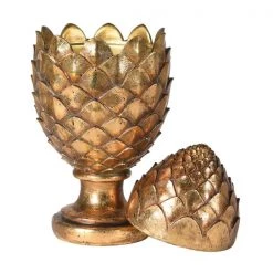 Papillon Living Gold Artichoke Jar