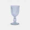 Papillon Living Glass Ribbed Wine Glass