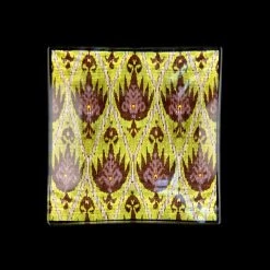 Papillon Living Bergamotto Square Glass Plate Trays