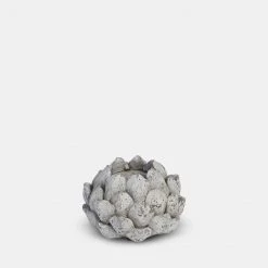 Papillon Living Stone Floral Candle Holder 200108 Tealight Holders & Candle Holders