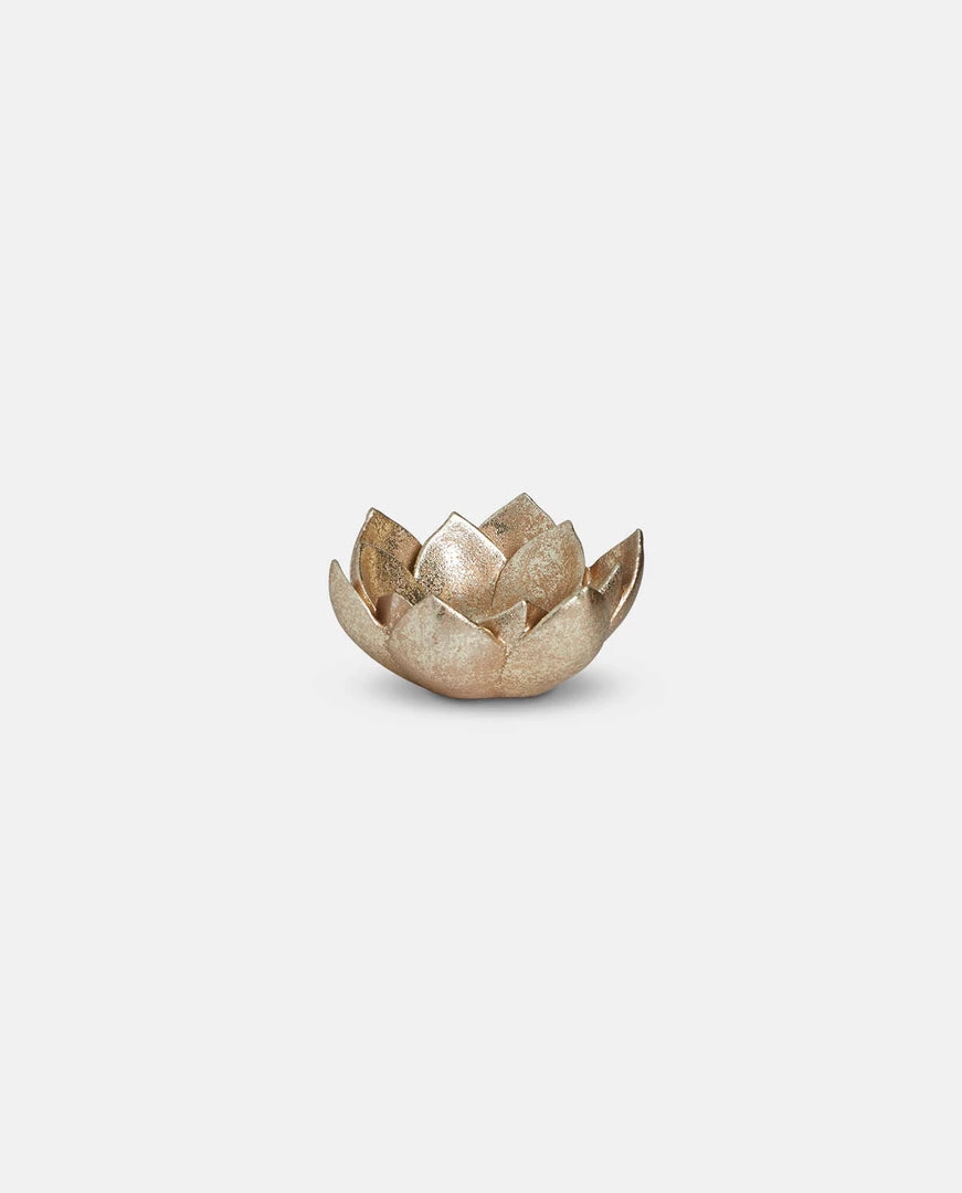 Papillon Living Gold Lotus Tea Light Holder Small Tealight Holders & Candle Holders 1 Papillon Living Gold Lotus Tea Light Holder Small Tealight Holders & Candle Holders