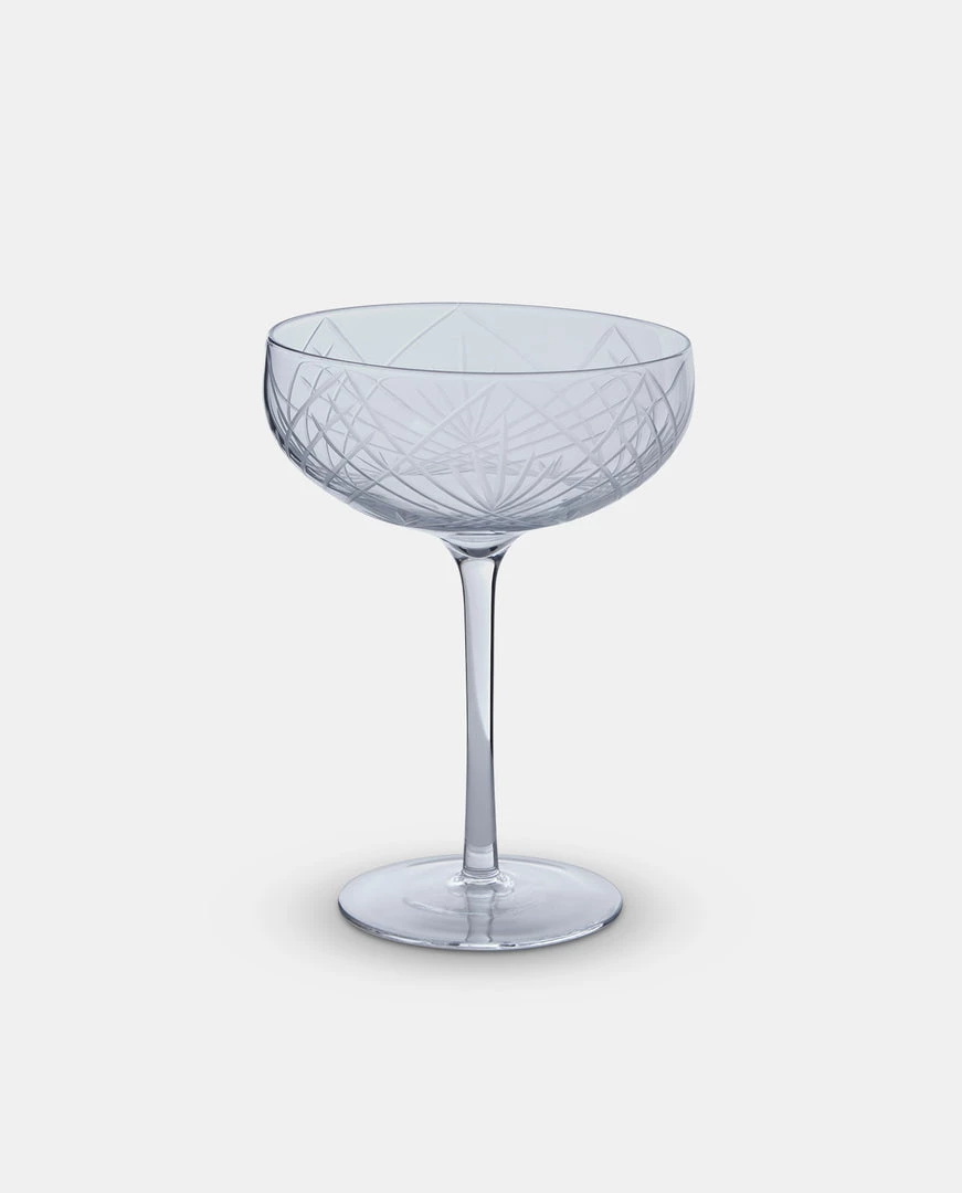 Papillon Living Etched Coupe Glass 210261 Glassware & Barware 1 Papillon Living Etched Coupe Glass 210261 Glassware & Barware