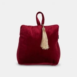 Papillon Living Velvet Red Door Stop