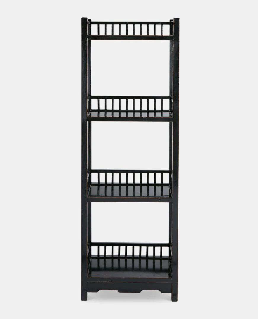 The Vintage Garden Room Furniture Modu Black Bookshelf Small 1 The Vintage Garden Room Furniture Modu Black Bookshelf Small