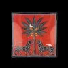 Papillon Living Glass Plate Mosaico Red 11 X 11cm