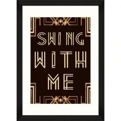 Papillon Living Wall Decoration Swing With Me Framed Print