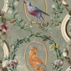 Papillon Living COUNTESSE'S AVIARIUM Neutral Wallpaper