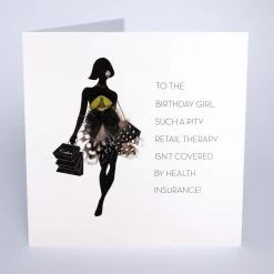 Papillon Living Greeting Cards & Papillon Gift Cards Birthday Girl Health Insurance