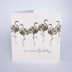 Papillon Living Flamingo Birthday Greeting Cards & Papillon Gift Cards